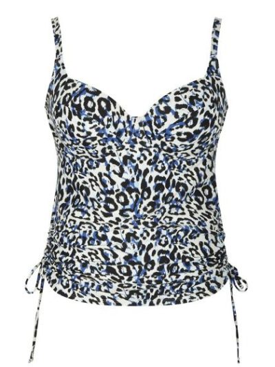 Blue Animal Tankini Blauw